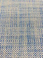 Load image into Gallery viewer, Designer Royal Blue Beige MCM Mid Century Modern Woven Tweed Upholstery Fabric WHS 3101