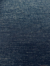 Load image into Gallery viewer, Navy Blue Chenille Water &amp; Stain Resistant Upholstery Fabric STA 3066