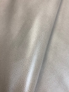 Designer Silver Grey Pearlescent Faux Leather Upholstery Vinyl WHS 4154
