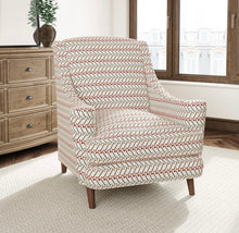 Load image into Gallery viewer, Heavy Duty Aqua Coral Red Olive Black Geometric Abstract Upholstery Fabric CF