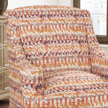Load image into Gallery viewer, Heavy Duty Red Teal Mustard Purple Off White Geometric Upholstery Drapery Fabric CF