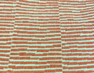 Schumacher Promenade Indoor Outdoor Coral White Geometric Abstract Water & Stain Resistant Upholstery Drapery Fabric WHS 3542