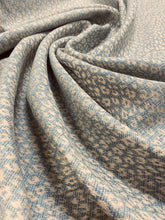 Load image into Gallery viewer, Ralph Lauren Perryn Ikat Chambray Blue Beige Animal Cheetah Pattern Drapery Upholstery Fabric STA 3133