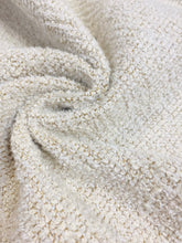 Load image into Gallery viewer, 2.5 Yard Designer Boucle MCM Mid Century Modern Cream Nubby Upholstery Fabric WHS 3785