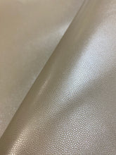 Load image into Gallery viewer, Designer Heavy Duty Pearlescent Mini Stingray Tan Beige Faux Leather Upholstery Vinyl WHS 3887