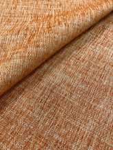 Load image into Gallery viewer, Remnant 51" Wide of Pierre Frey Arsene Burnt Orange Water &amp; Stain Resistant MCM Mid Century Modern Tweed Chenille Upholstery Fabric WHS 3656