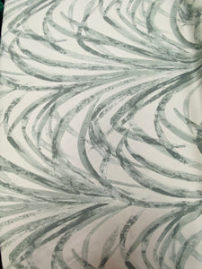 1.7 Yard P Kaufmann Grassland Willow Seafoam Green Cream Indoor Outdoor Water & Stain Resistant Tropical Upholstery Drapery Fabric WHS 3447