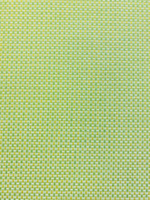 Load image into Gallery viewer, Designer Water &amp; Stain Resistant Indoor Outdoor MCM Mid Century Modern Chartreuse Green Yellow White Upholstery Fabric WHS 4120