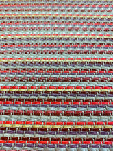 Load image into Gallery viewer, 1.5 Yd Designer Red Gold Taupe Beige Plum Tweed Water &amp; Stain Resistant Indoor Outdoor Sling Fabric WHS 3209