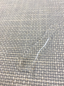 Designer Water & Stain Resistant Woven Cream Grey MCM Mid Century Modern Tweed Softened Chenille Upholstery Fabric WHS 3917