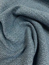 Load image into Gallery viewer, Designer Nubby Performance MCM Mid Century Modern Denim Blue Boucle Upholstery Fabric WHS 3443