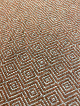 Load image into Gallery viewer, Designer Water &amp; Stain Resistant Caramel Brown Grey Tweed MCM Mid Century Modern Upholstery Fabric WHS 3949