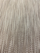 Load image into Gallery viewer, Faux Leather Tweed MCM Mid Century Modern Taupe Brown White Upholstery Vinyl WHS 3463