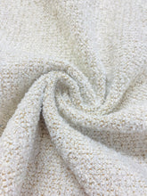 Load image into Gallery viewer, 2.5 Yard Designer Boucle MCM Mid Century Modern Cream Nubby Upholstery Fabric WHS 3785