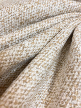 Load image into Gallery viewer, Designer MCM Mid Century Modern Beige Cream Tweed Upholstery Fabric WHS 4067