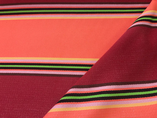 Over 1 Yard Donghia Lifeguard Sunbrella Outdoor Fabric / Mixed Redberries