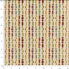 Load image into Gallery viewer, Heavy Duty Teal Red Yellow Mustard Green Abstract Geometric Upholstery Fabric CF