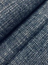 Load image into Gallery viewer, Designer Grey Charcoal Black Rustic Woven Linen Viscose Water &amp; Stain Resistant Upholstery Fabric WHS 4210