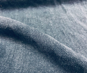 Designer Heavy Duty Denim Blue Belgian Linen Upholstery Drapery Fabric