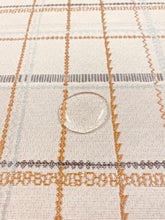 Load image into Gallery viewer, Burch Fabric 1011387 Newsprint Crypton Beige Grey Blue Caramel Plaid Water &amp; Stain Resistant Upholstery Fabric WHS 3842