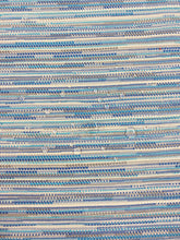 Load image into Gallery viewer, Jim Thompson Boujad Indoor Outdoor Kilim Turquoise Blue Grey Cream Water &amp; Stain Resistant Upholstery Fabric WHS 3798