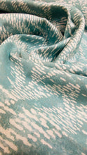 Load image into Gallery viewer, Kravet Pompano Indoor Outdoor Water &amp; Stain Resistant Lagoon Seafoam Green Beige Botanical Upholstery Fabric WHS 3325