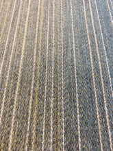 Load image into Gallery viewer, Designer Wheat Beige Aqua Blue Ombre Stripe Water &amp; Stain Resistant Upholstery Fabric WHS 3076