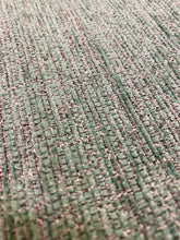 Load image into Gallery viewer, Designer Seafoam Green Grey Chenille MCM Mid Century Modern Tweed Upholstery Fabric WHS 3622