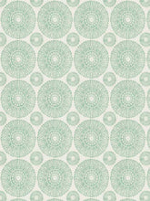Load image into Gallery viewer, Cream Seafoam Green Medallion Upholstery Fabric FB