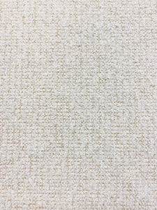 2.5 Yard Designer Boucle MCM Mid Century Modern Cream Nubby Upholstery Fabric WHS 3785