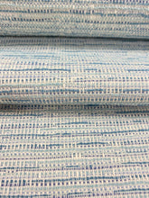 Load image into Gallery viewer, 1.5 Yard Thibaut Cadence Crypton Water &amp; Stain Resistant Teal Abstract Woven Upholstery Fabric STA 3332
