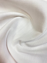 Load image into Gallery viewer, Designer Cotton Linen Light Ivory Performance Water &amp; Stain Resistant Upholstery Drapery Fabric WHS 3464
