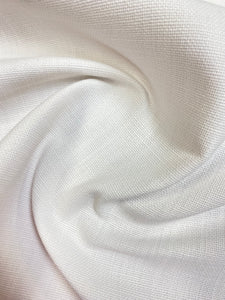 Designer Cotton Linen Light Ivory Performance Water & Stain Resistant Upholstery Drapery Fabric WHS 3464