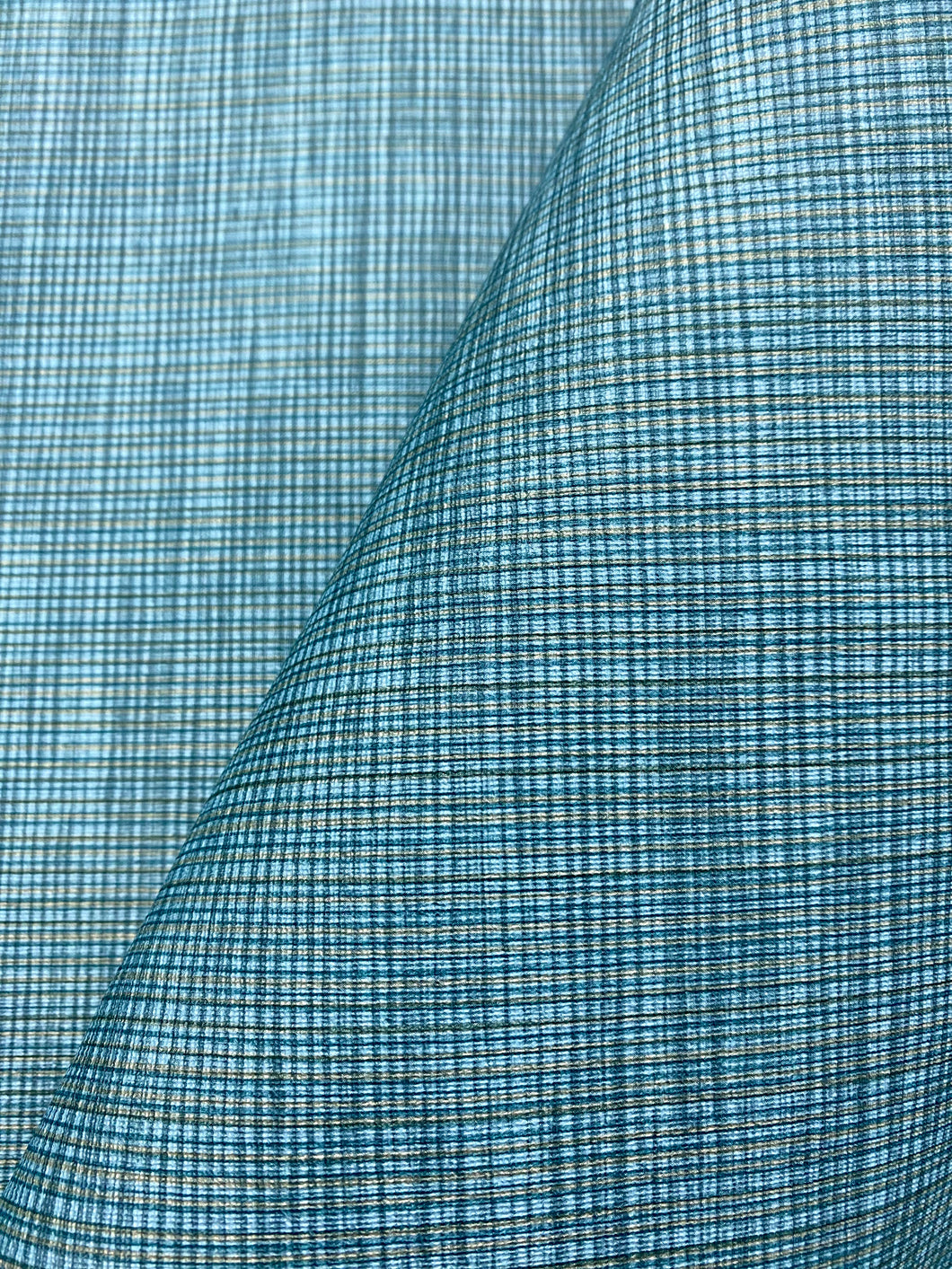 Spralding Proquinal Outdoor Marine Teal Faux Leather MCM Mid Century Modern Upholstery Vinyl WHS 3875