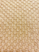 Load image into Gallery viewer, Designer Beige Basket Weave Woven MCM Mid Century Modern Water &amp; Stain Resistant Upholstery Fabric STA 3701