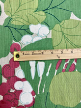 Load image into Gallery viewer, SCHUMACHER Sea Grapes Tropical Green White Pink Linen Floral Botanical Upholstery Drapery Fabric STA 3309