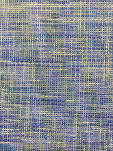 Load image into Gallery viewer, Designer Royal Blue Off White MCM Mid Century Modern Tweed Upholstery Fabric WHS 4229