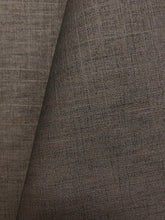 Load image into Gallery viewer, Designer Espresso Brown MCM Mid Century Modern Tweed Faux Leather Vinyl Upholstery Fabric WHS 4149