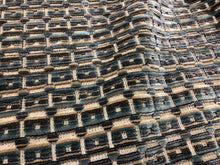 Load image into Gallery viewer, Over 1.5 Yard Lee Jofa Menger Cut Velvet Fabric Teal  / Sapphire
