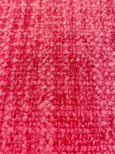Manuel Canovas Momas Rose Pink Chunky Linen Wool Tweed MCM Mid Century Modern Water & Stain Resistant Upholstery Drapery Fabric STA 3157