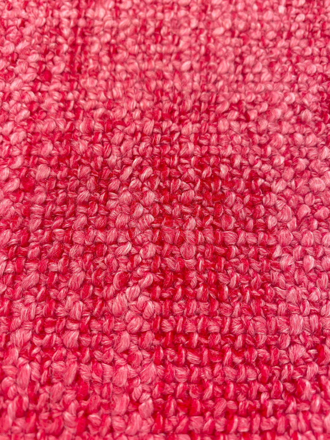 Manuel Canovas Momas Rose Pink Chunky Linen Wool Tweed MCM Mid Century Modern Water & Stain Resistant Upholstery Drapery Fabric STA 3157