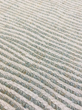 Load image into Gallery viewer, Designer Water &amp; Stain Resistant Flax Woven Seafoam Beige Cream Upholstery Fabric WHS 3780