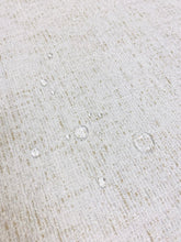 Load image into Gallery viewer, Designer Beige Cream MCM Mid Century Modern Textured Chenille Water &amp; Stain Resistant Upholstery Fabric WHS 3635