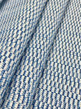 Load image into Gallery viewer, Kravet Crypton 364694 Navy Blue White Weave Water &amp; Stain Resistant Upholstery Fabric STA 3303