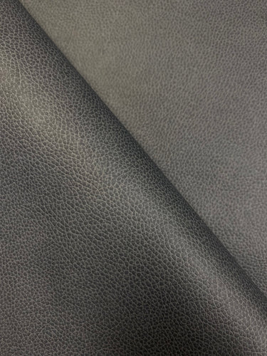 Heavy Duty Commercial Charcoal Grey Textured Vegan Faux Leather Vinyl Upholstery Fabric WHS 3725