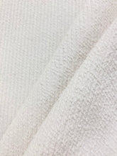Load image into Gallery viewer, Designer Terry White Indoor Outdoor Water &amp; Stain Resistant Upholstery Fabric WHS 3900
