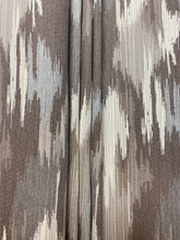 Load image into Gallery viewer, Indoor Outdoor Water &amp; Stain Resistant Sunbrella Taupe Cream Grey Ikat Upholstery Drapery Fabric WHS 4009Copy of Pindler Flagstaff Bark Indoor Outdoor Water &amp; Stain Resistant Taupe Cream Southwestern Ikat Ethnic Upholstery Drapery Fabric