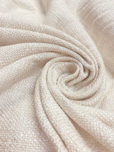 Load image into Gallery viewer, Designer Cream Woven MCM Mid Century Modern Tweed Upholstery Drapery Fabric WHS 3079