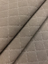 Load image into Gallery viewer, 1 1/2 Yd Designer Water &amp; Stain Resistant Taupe Quilted Matelasse Upholstery Fabric WHS 4172