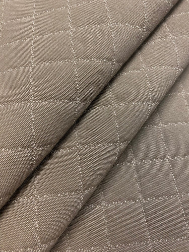 1 1/2 Yd Designer Water & Stain Resistant Taupe Quilted Matelasse Upholstery Fabric WHS 4172